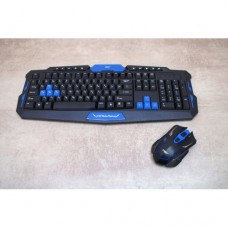 Игровая русская беспроводная клавиатура + мышка HK8100