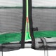 Батут Atleto 435 см з подвійними ногами з сіткою зелений (21000303)