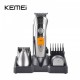 Машинка для стрижки волос 7 в 1 Kemei KM-580A триммер