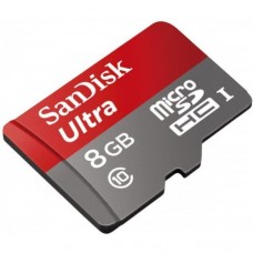 Карта памяти SanDisk Ultra microSD HC UHS-I 8GB Class 10 + SD adapter 