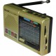 Портативный радиоприёмник MP3 USB Golon RX 6622 Золото