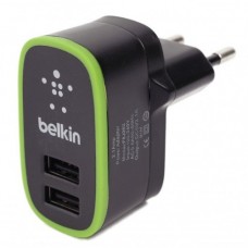 Сетевое зарядное устройство Belkin (2USB 2.1A) Чёрный