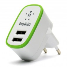 Сетевое зарядное устройство Belkin (2USB 2.1A) Белый