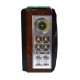 Портативный радио приемник "GOLON" RX-277LSD USB FM Коричневый с солнечной панелью