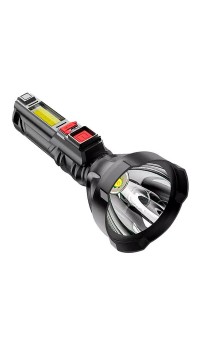 Ручной светодиодный фонарик-лампа на аккумуляторе 830 USB Черный