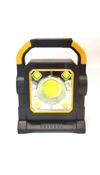Туристический светодиодный прожектор LED фонарь с аварийным светом HC-7078A Жёлтый