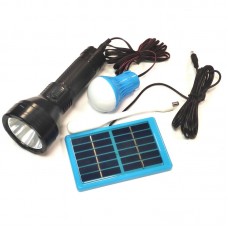 LED фонарь с солнечной панелью светодиодная лампа и LED светильник YW-038
