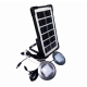 Фонарь портативный на солнечной батарее GDTIMES GD-07А солнечная зарядная станция + 2 лампочки