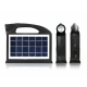 Фонарь портативный на солнечной батарее CcLamp CL-23 солнечная зарядная станция + 2 лампочки FM радио