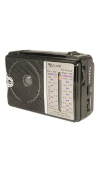 Портативный радио приемник GOLON RX-606AC от сети 220В Чёрный