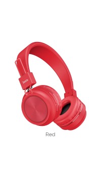 Беспроводные Bluetooth наушники HOCO W25 Promise Красные