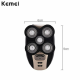 Электробритва роторная для мужчин Kemei KM-1000 5в1 для влажного и сухого бритья с плавающими головками и триммером