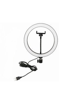 Кольцевая LED лампа 30 см с держателем для телефона селфи кольцо для блогера M-300
