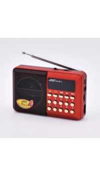 Радиоприёмник с FM USB MicroSD JOC H011BT-L радио на аккумуляторе Красный